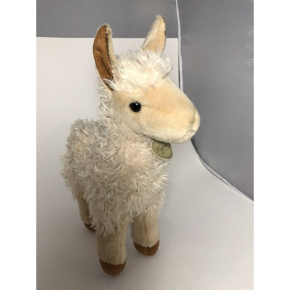 Baby Llama Plush Miyoni by Aurora Stuffed Animal 10” Alpaca Tan - Picture 12 of 12